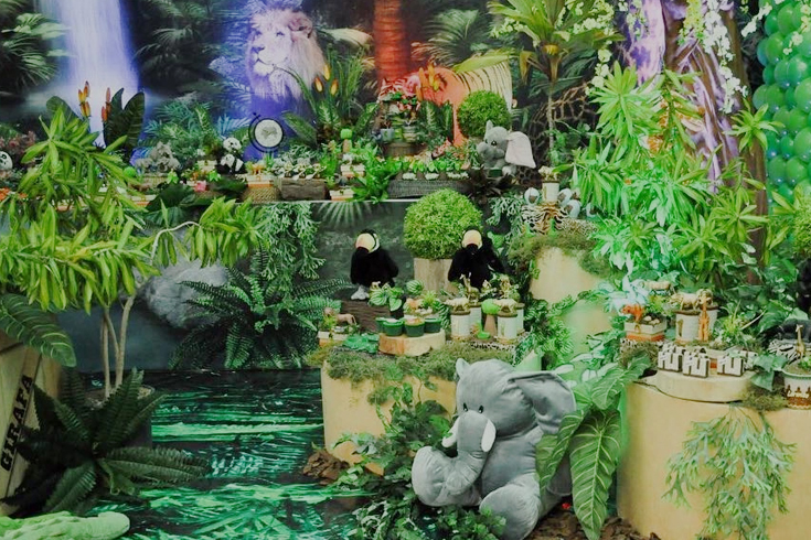 decoração tema safari