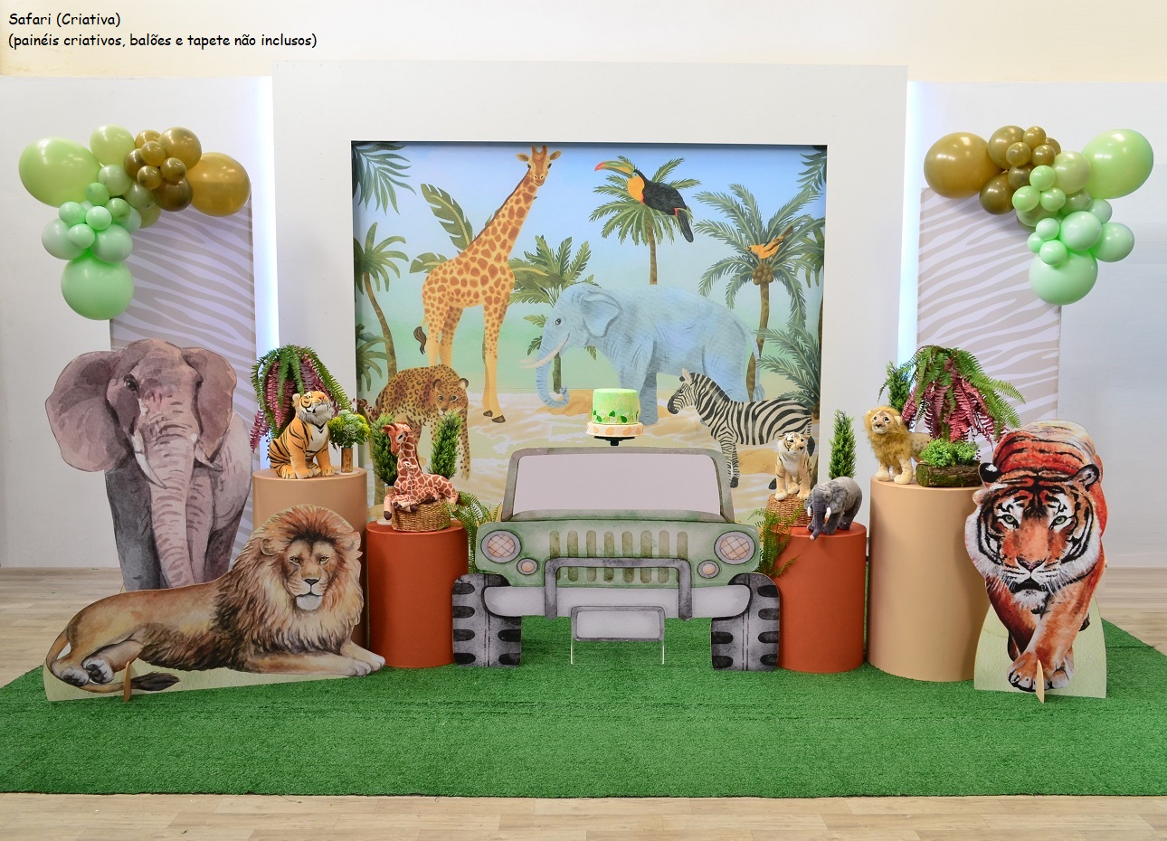 decoração tema safari