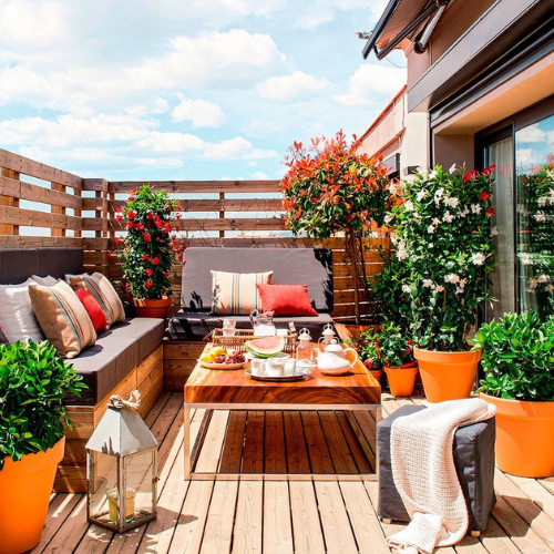 decoração terraço pequeno