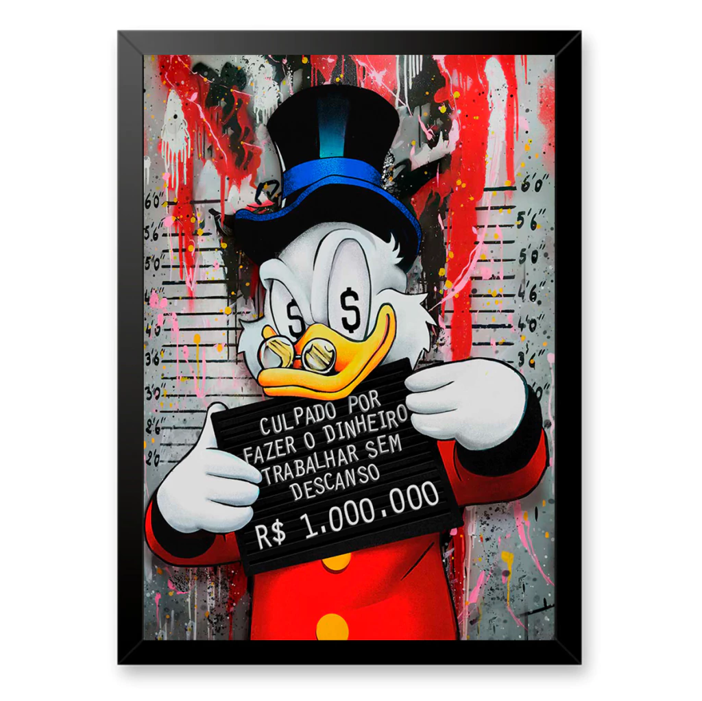 moedinha número 1 tio patinhas réplica significado decoração