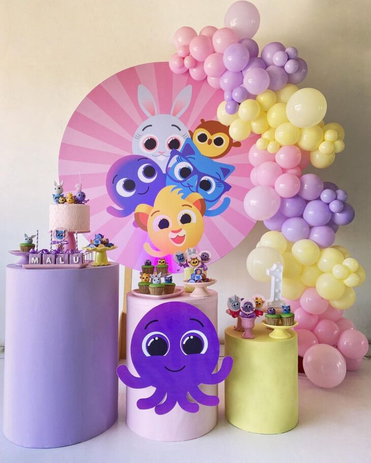 ideias de decoração com tnt para festa infantil