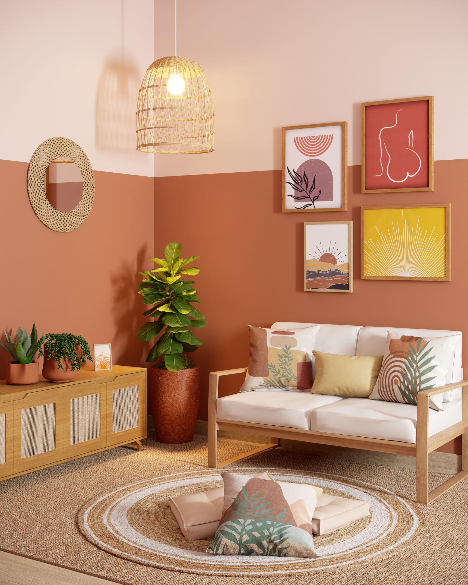 decoração tnt parede