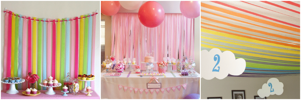 como fazer painel de tnt para aniversário