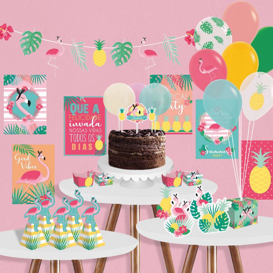 Guia Completo de Plantas Tropicais para Ambientes Internos; Paleta de Cores Tropicais: Como Combinar para um Ambiente Vibrante; DIY: Crie sua Própria Festa Tropical com Baixo Orçamento; Materiais Naturais na Decoração: Vime