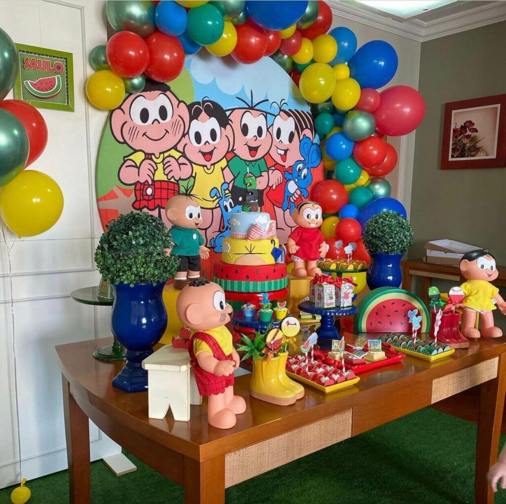 Os melhores itens de decoração para festa infantil da Turma da Mônica