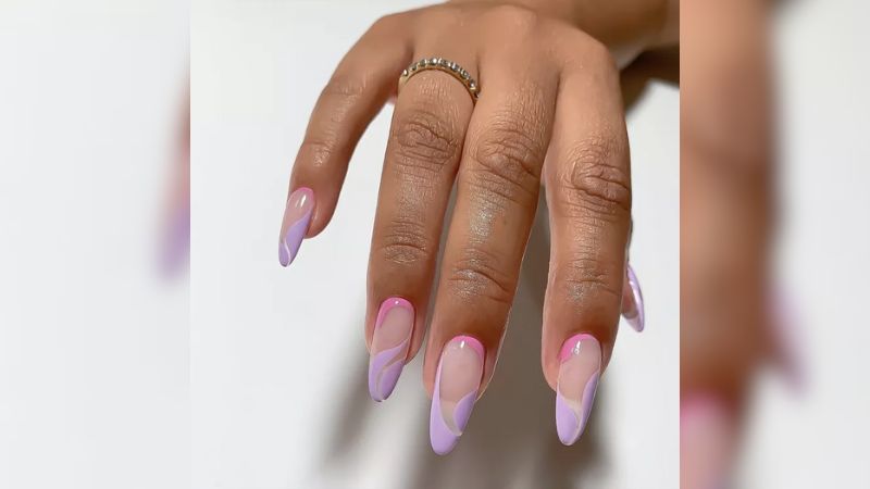 unhas roxas decoradas ideias 2024