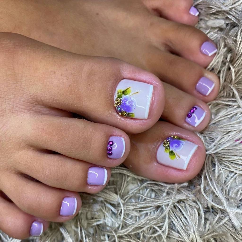 decoração unhas dos pés
