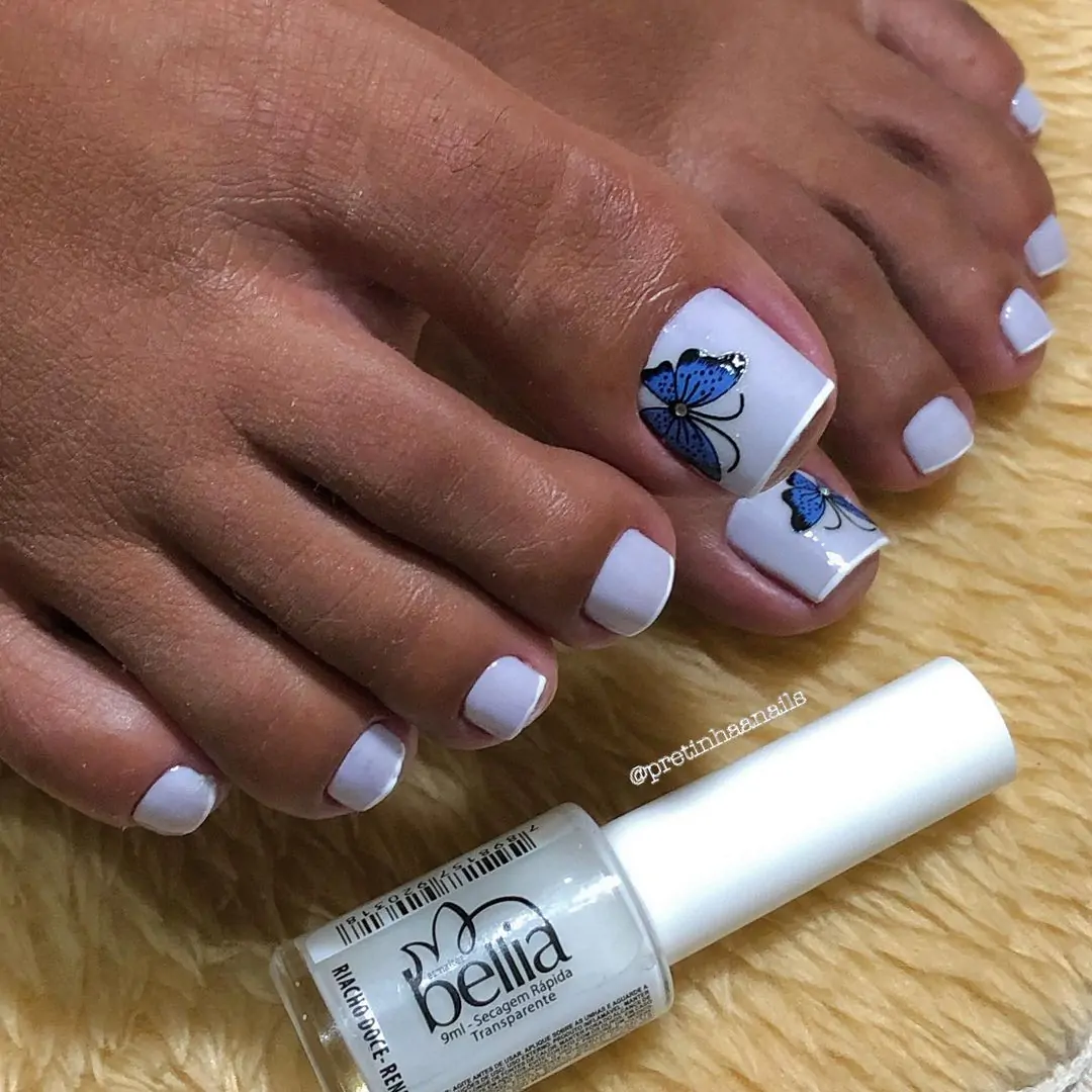 decoração unhas dos pés