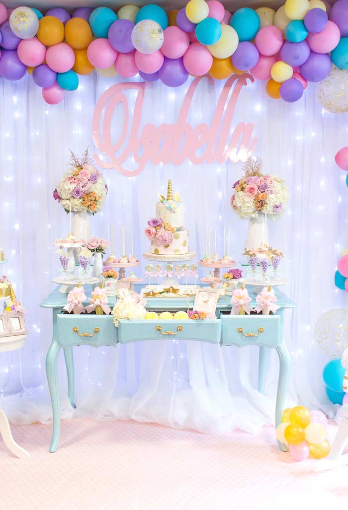 decoração unicornio simples