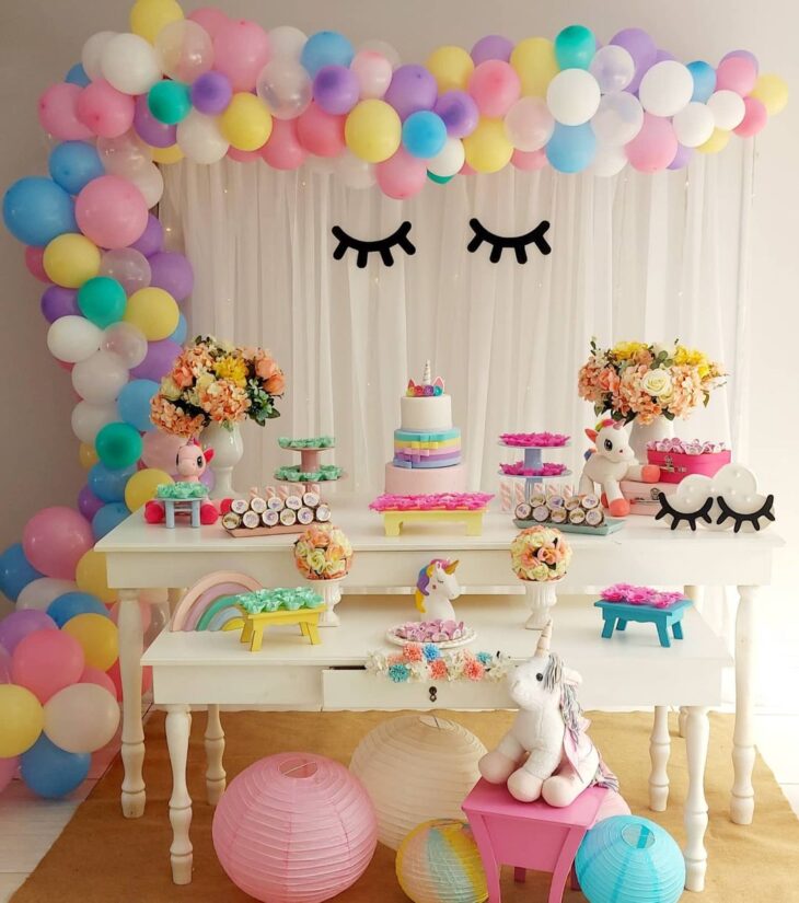 decoração unicornio simples