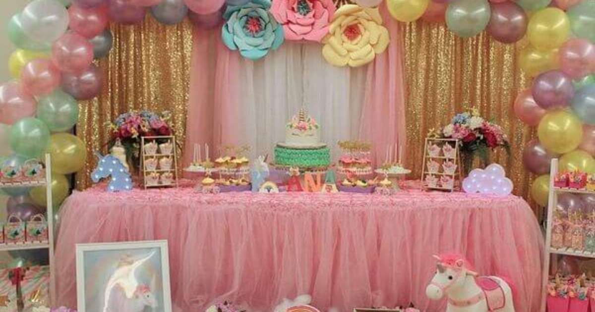 decoração unicornio simples