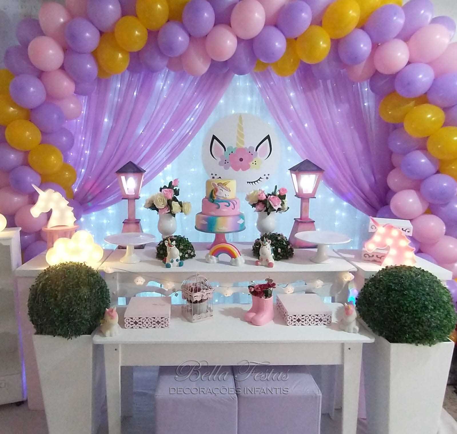 decoração unicornio simples