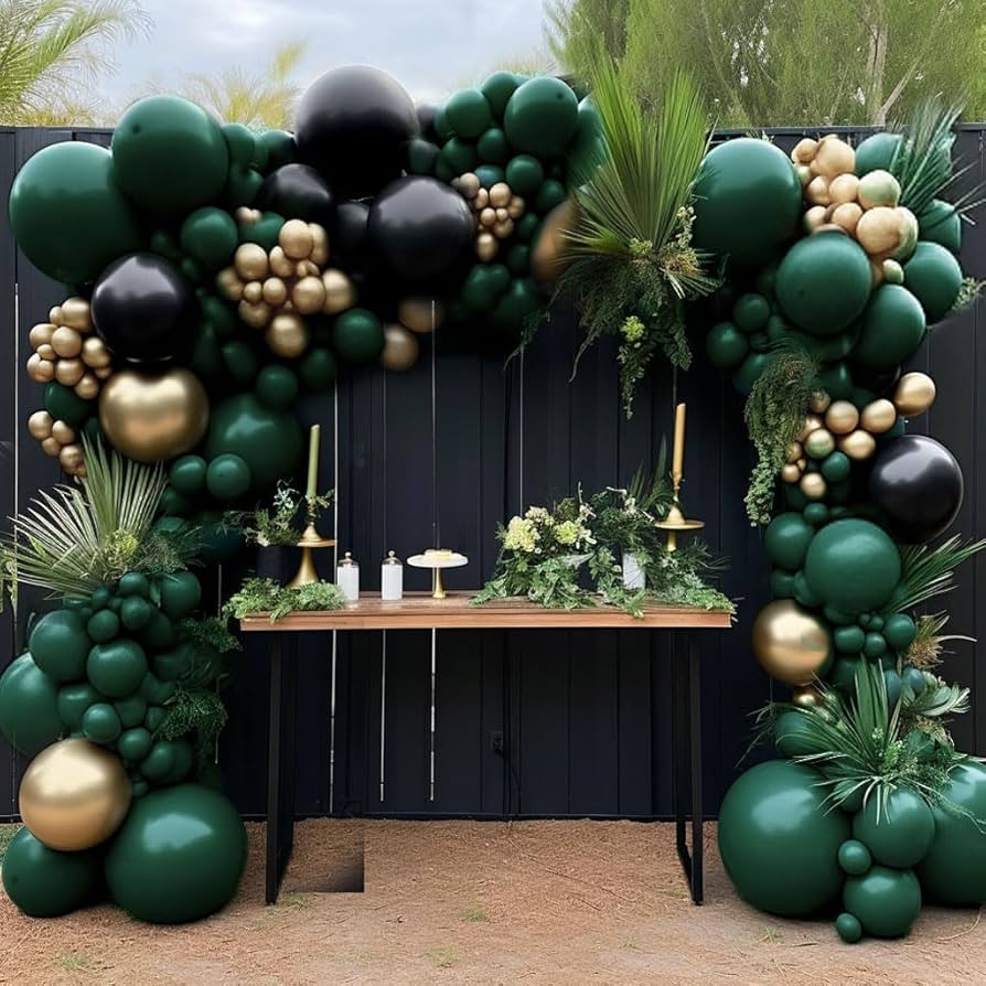ideias de decoração verde e preto para sala de estar