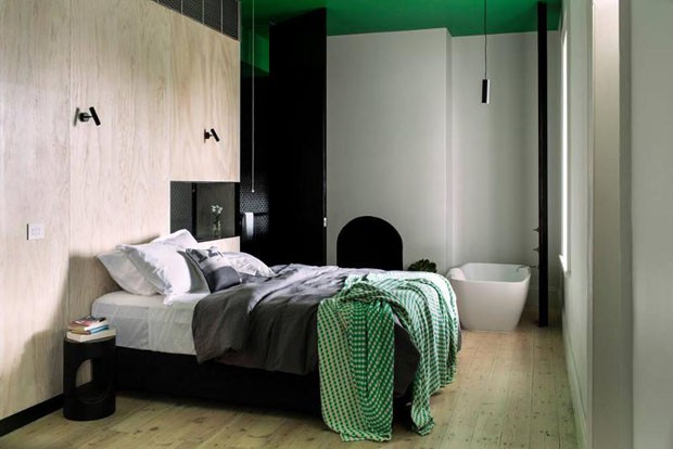 ideias de decoração verde e preto para sala de estar