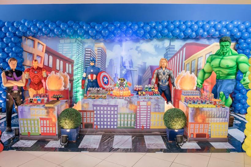 decoração vingadores