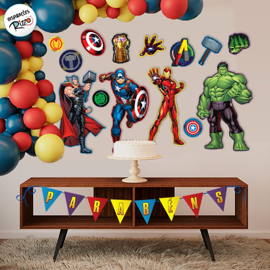 decoração vingadores