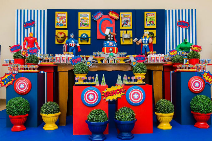 decoração vingadores