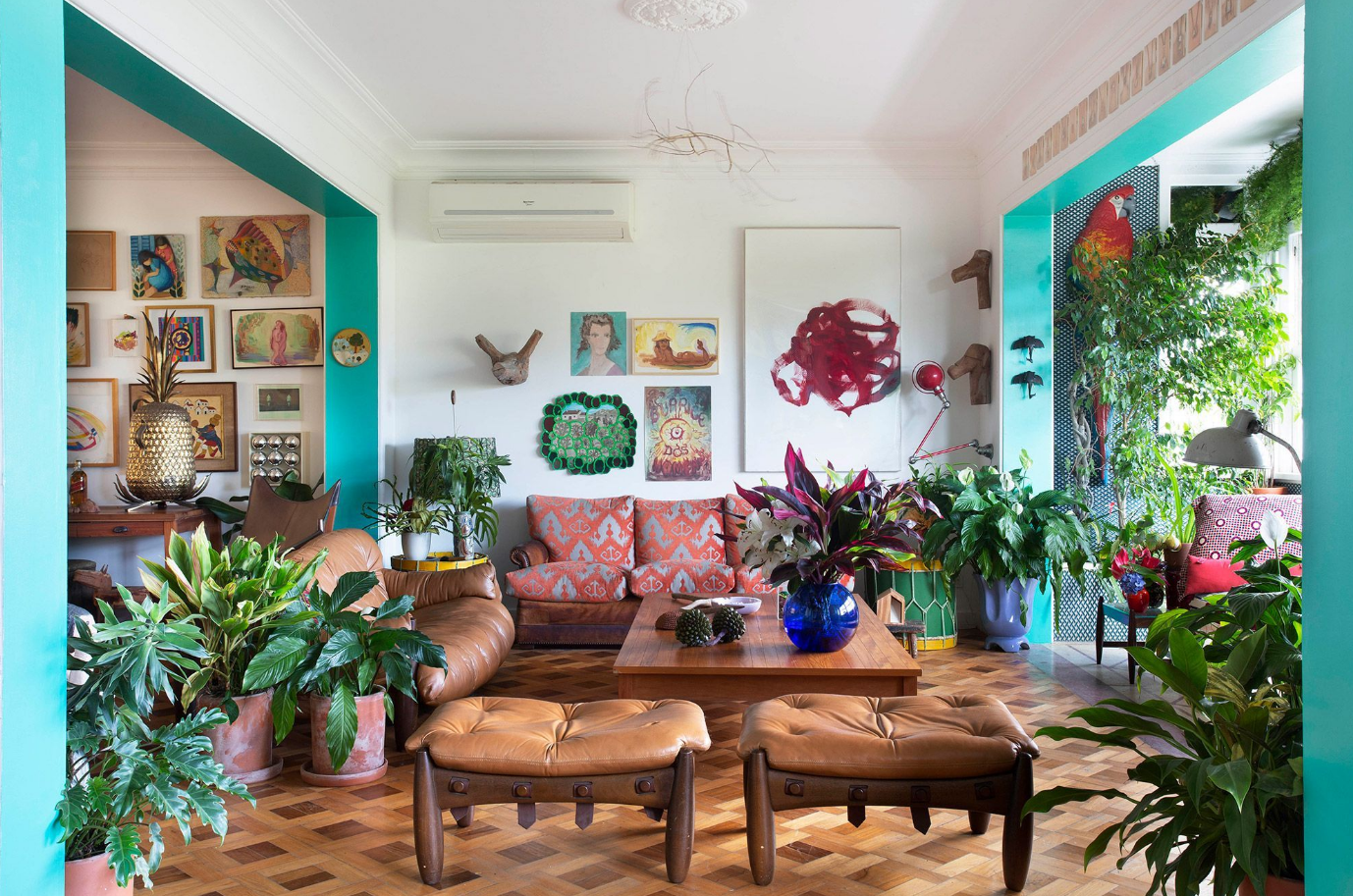 decorao de sala com plantas