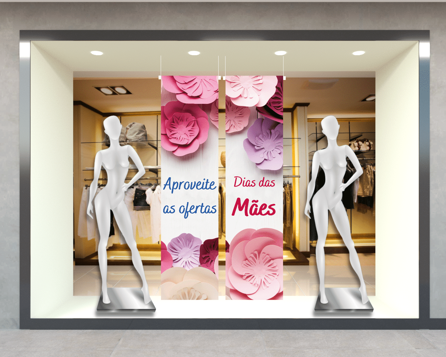 dia das maes decoração loja