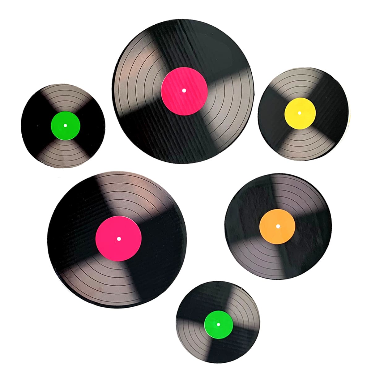 Como criar um painel de discos de vinil impactante para sua festa