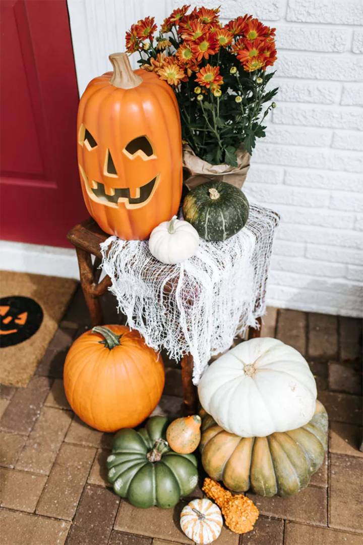 entrada decoração halloween