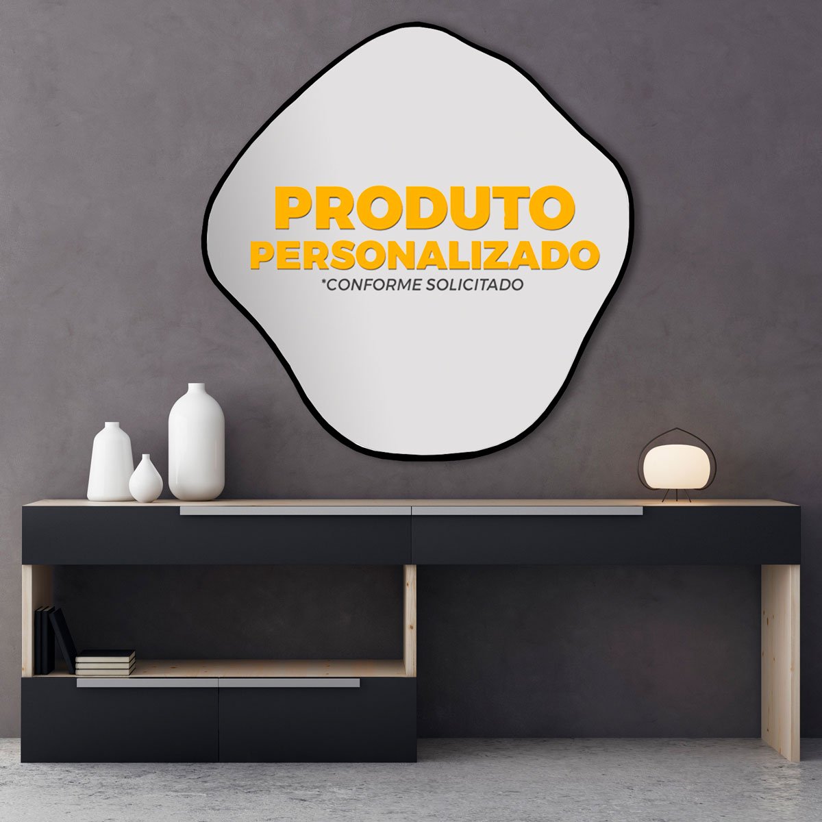 espelho personalizado com frase