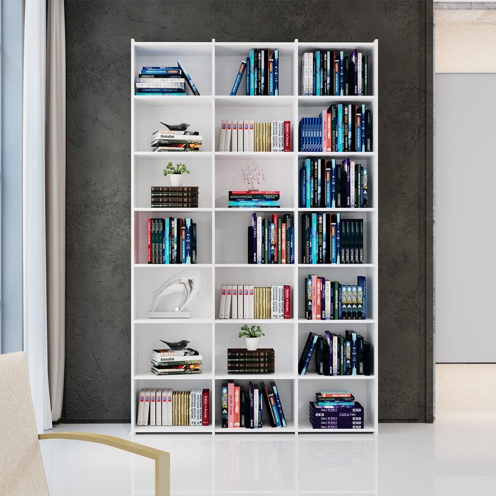 Estante de livros minimalista