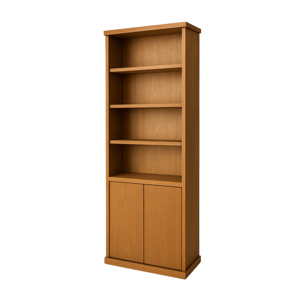 Estante de livros branca