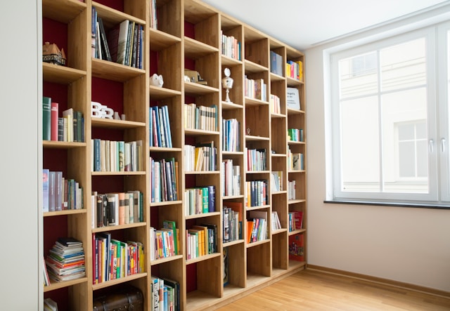 Estante de livros para escritório