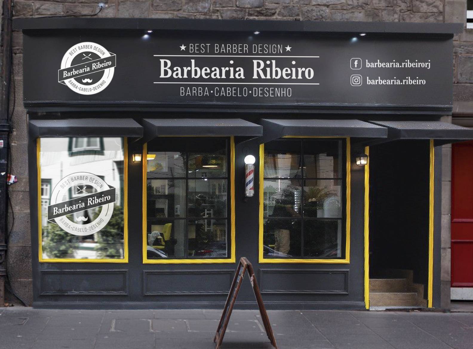 erros comuns ao projetar fachada de barbearia