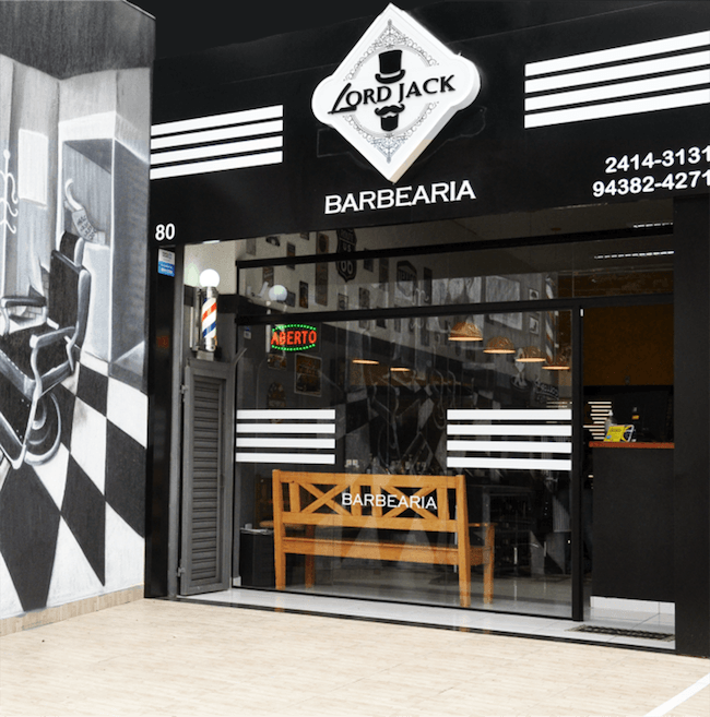 fachada barbearia