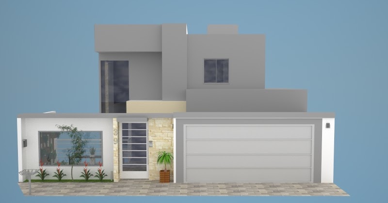fachada de muro com portão de ferro