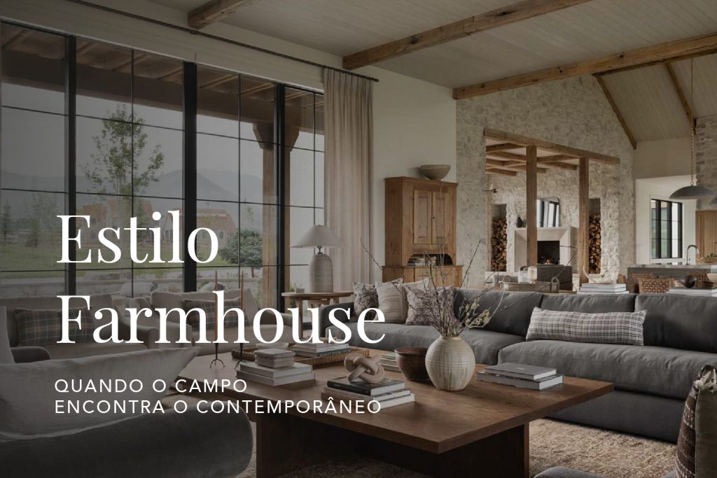 ideias decoração farmhouse sala estar