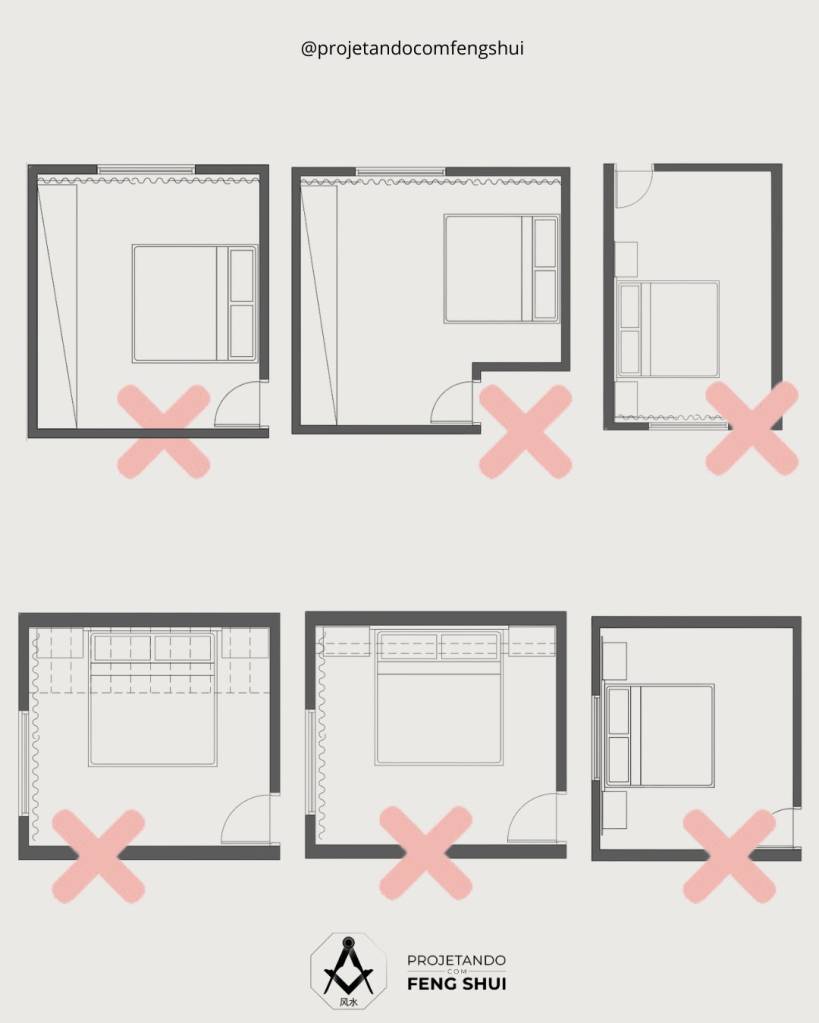 erros comuns ao posicionar móveis no quarto feng shui