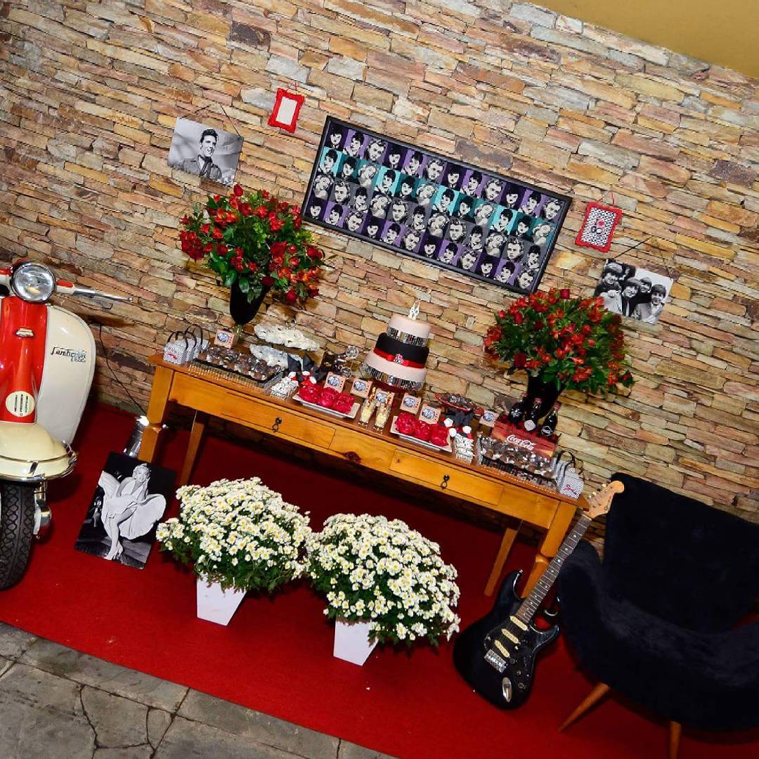 festa anos 60 decoração