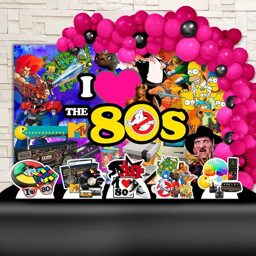 festa anos 80 decoração