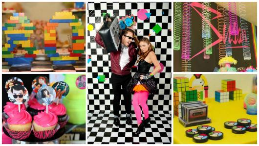 festa anos 80 decoração
