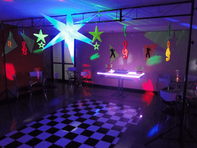 festa balada decoração