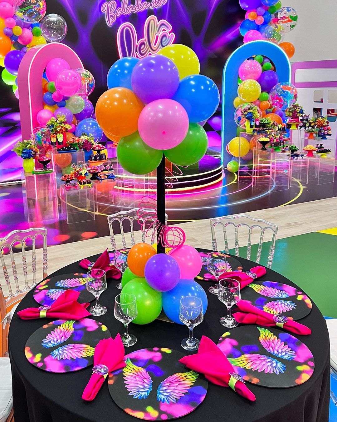 festa balada decoração