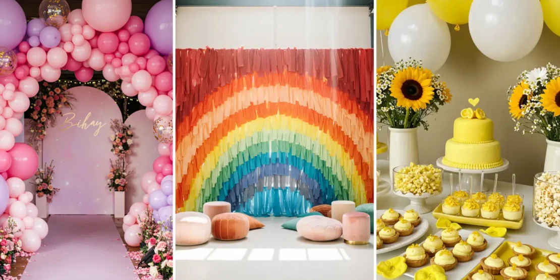 festa das cores decoração