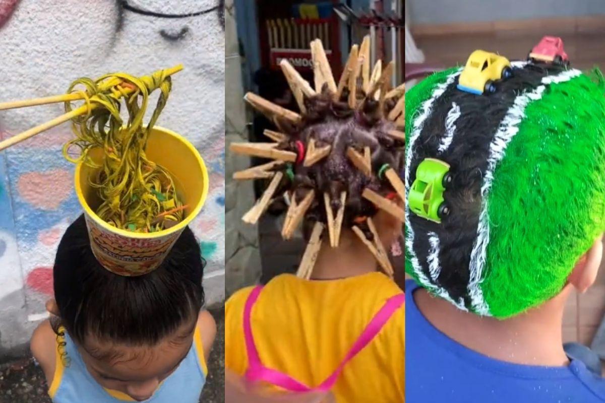 como fazer painel decorativo para festa do cabelo maluco