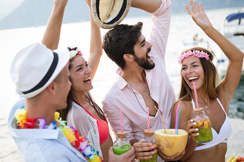 festa havaiana decoração