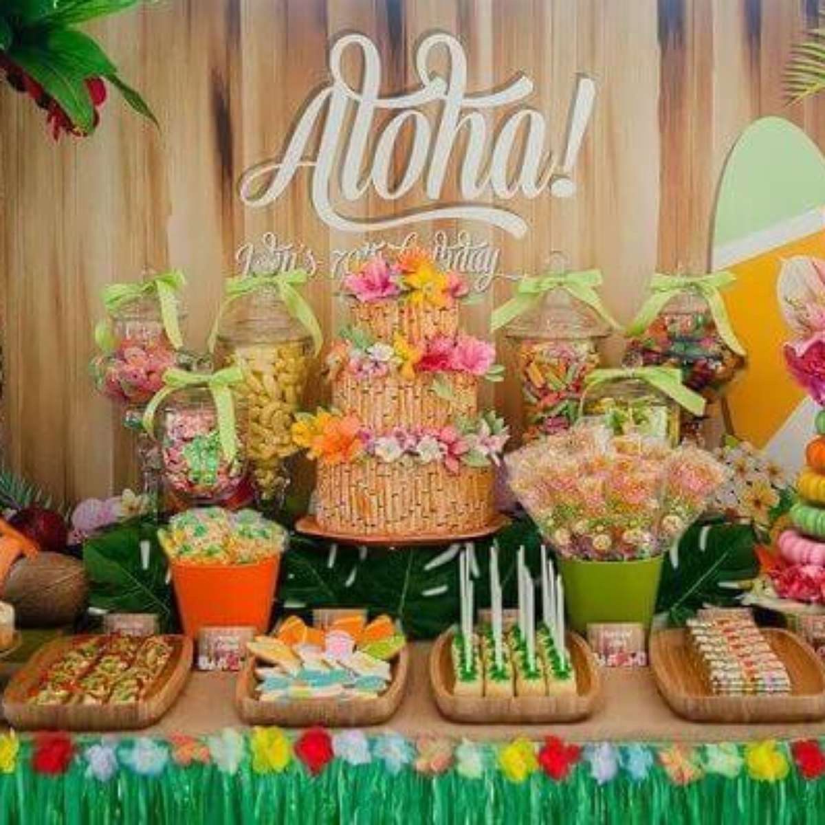 festa havaiana decoração