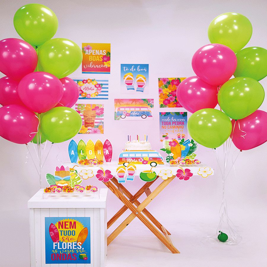 erros comuns na decoração de mesa havaiana