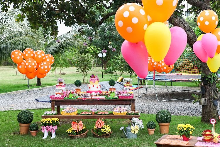 decoração de festa no parque simples
