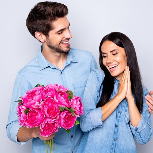 Rosa encantada para namorada