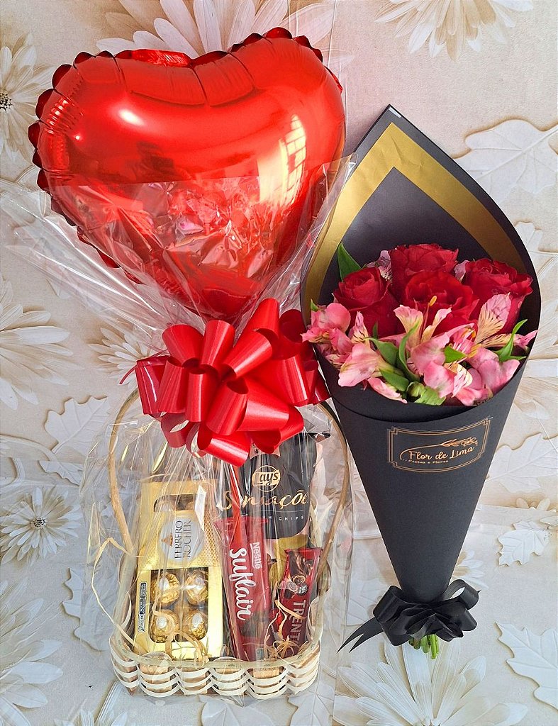 Box de flores para namorada