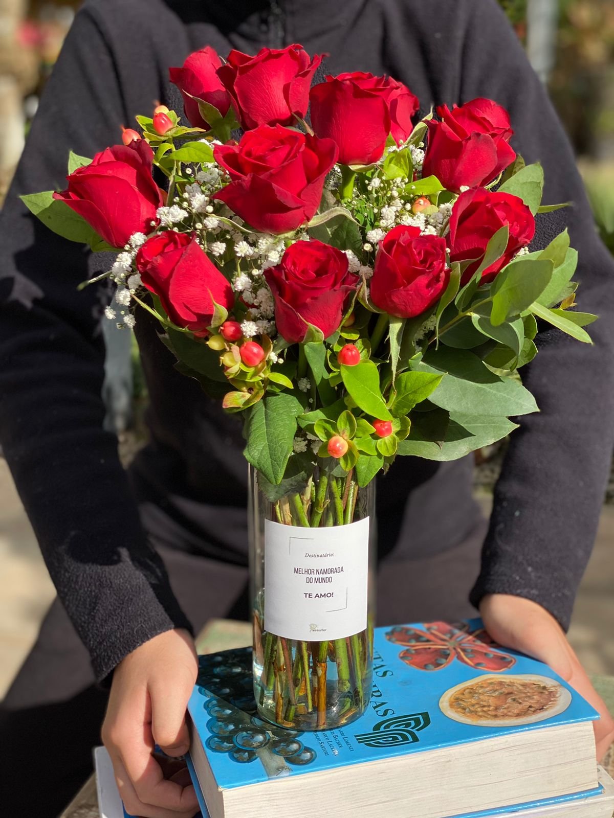 Flores secas para namorada