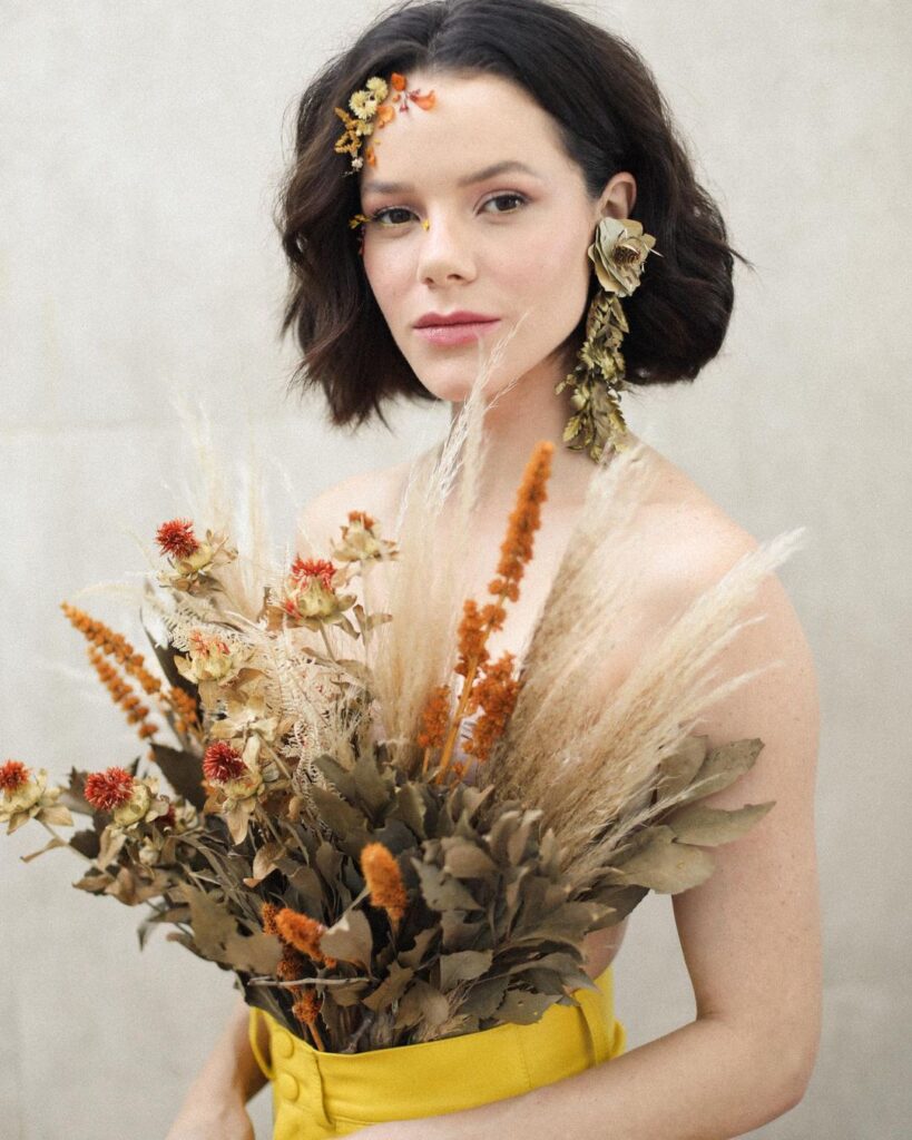 flor seca para decoração