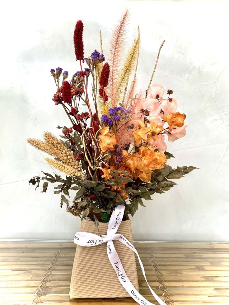 flor seca para decoração